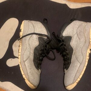 Jordan 10 Black and Gray Athletic Shoes